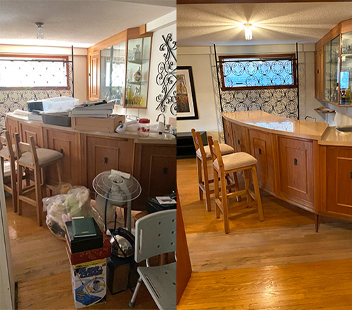 Before and after expert professional organizers